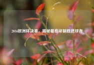 2016欧洲杯决赛，揭秘葡萄牙制胜进球者
