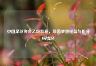 中国足球协会乙级联赛，绿茵梦想摇篮与积分榜情况