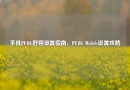 手机PUBG好用设置指南，PUBG Mobile设置攻略