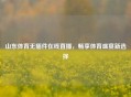 山东体育无插件在线直播，畅享体育盛宴新选择