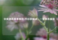 中央体育赛事频道5节目表解读，一览体育盛宴