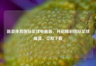新浪体育国际足球电脑版，开启精彩国际足球盛宴，立即下载