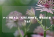 PUBG 压枪王者，揭秘战场神***，压枪到底难不难？