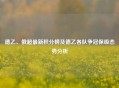 德乙、俄超最新积分榜及德乙各队争冠保级态势分析