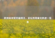 欧洲金球奖历届得主，足坛传奇星光轨迹一览表