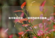 和平精英回音，一场奇妙游戏小插曲