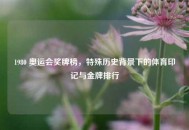 1980 奥运会奖牌榜，特殊历史背景下的体育印记与金牌排行