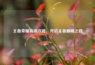 王者荣耀高端攻略，开启王者巅峰之路