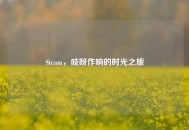 Steam，吱呀作响的时光之旅