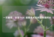 一文解答，安装 PUBG 需要多大空间及所需时长