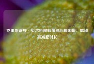 克里斯蒂安·贝尔机械师演绎心理困境，揭秘其减肥时长