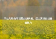 手绘勾勒和平精英战场风云，指尖演绎游戏界面魅力