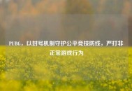 PUBG，以封号机制守护公平竞技防线，严打非正常游戏行为
