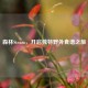 森林Steam，开启独特野外食谱之旅