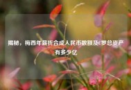 揭秘，梅西年薪折合成人民币数额及C罗总资产有多少亿