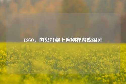 CSGO,内鬼打架上演别样游戏闹剧