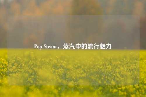 Pop Steam，蒸汽中的流行魅力