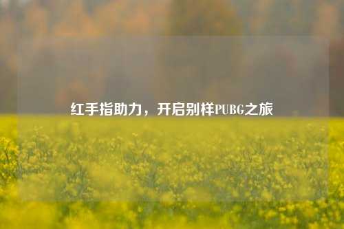 红手指助力,开启别样PUBG之旅