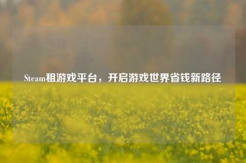 Steam租游戏平台,开启游戏世界省钱新路径