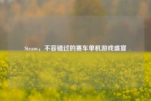 Steam，不容错过的赛车单机游戏盛宴