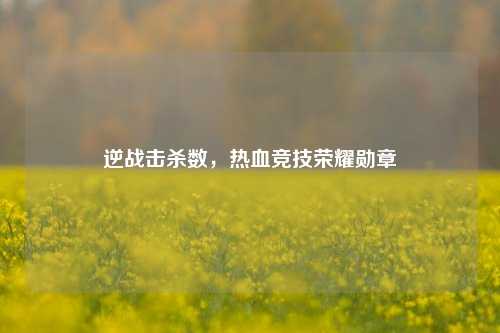 逆战击杀数，热血竞技荣耀勋章