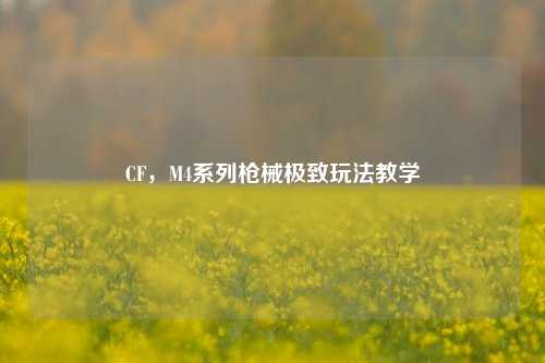 CF,M4系列枪械极致玩法教学