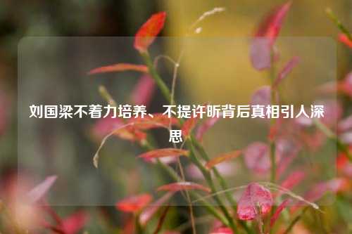 刘国梁不着力培养、不提许昕背后真相引人深思
