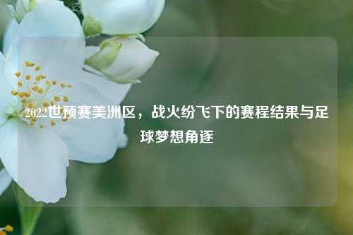 2022世预赛美洲区,战火纷飞下的赛程结果与足球梦想角逐