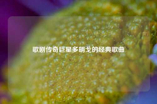 歌剧传奇巨星多明戈的经典歌曲