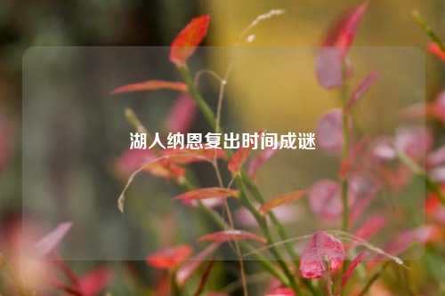 湖人纳恩复出时间成谜