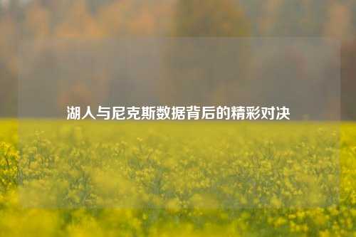 湖人与尼克斯数据背后的精彩对决