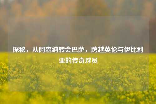 探秘,从阿森纳转会巴萨,跨越英伦与伊比利亚的传奇球员