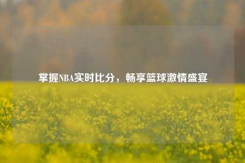 掌握NBA实时比分,畅享篮球***盛宴